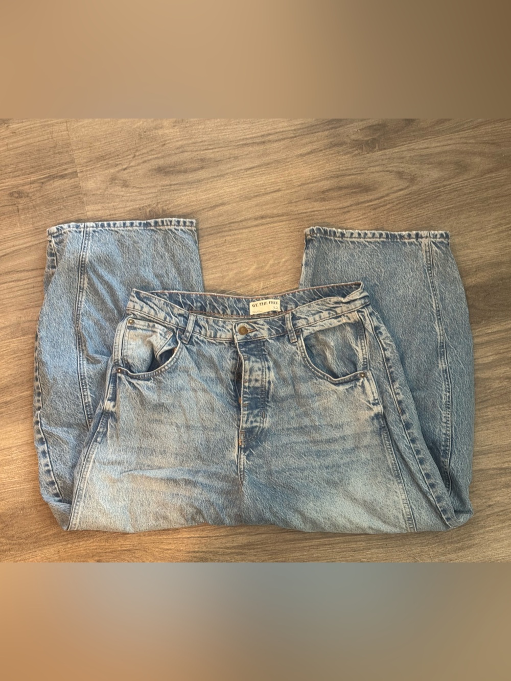 Free People We The Free Good Luck Mid-Rise Barrel Jeans